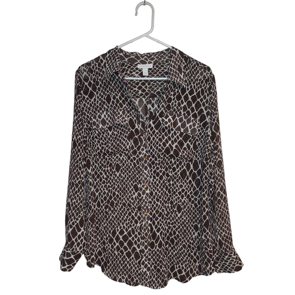 Charter Club Women's Button Up Shirt Large